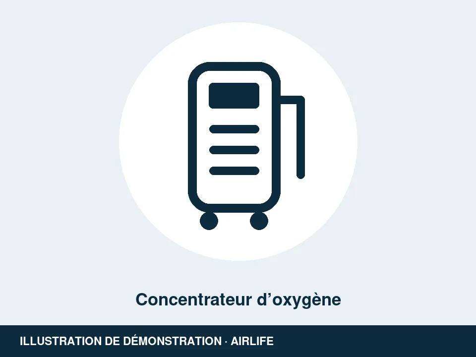Illustration de démonstration – Concentrateur d’oxygène
